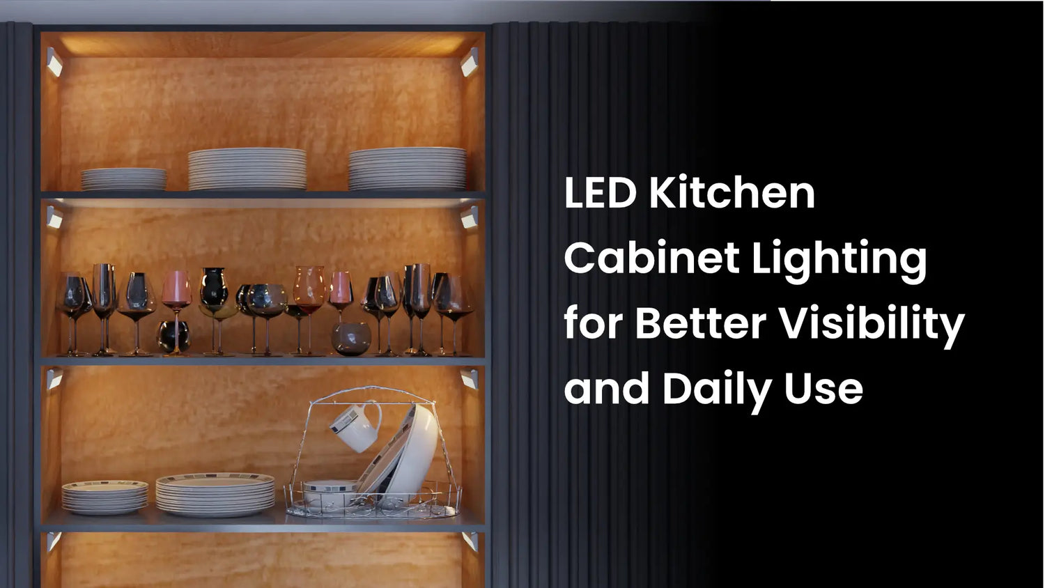 LED Kitchen Cabinet Lighting for Better Visibility and Daily Use