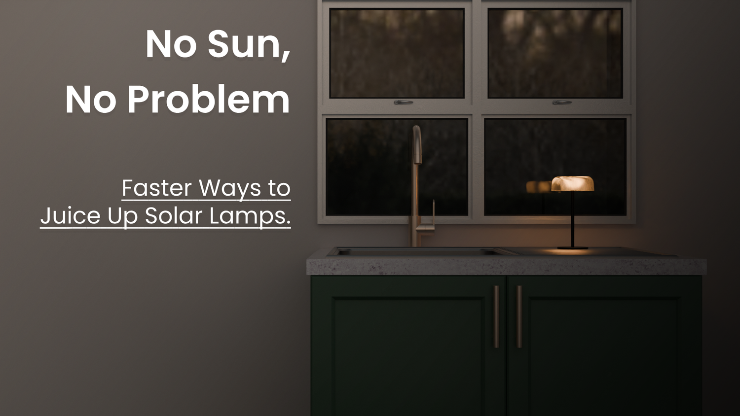 No Sun, No Problem: Faster Ways to Juice Up Solar Lamps